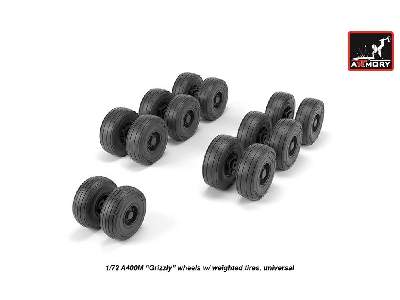 A400m Grizzly Wheels W/ Weighted Tires - image 4