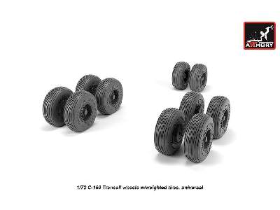 C-160 Transall Wheels W/Weighted Tires - image 2