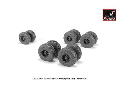 C-160 Transall Wheels W/Weighted Tires - image 3