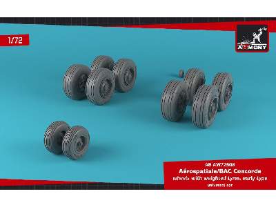 Concorde Wheels W/ Weighted Tires, Early - image 4