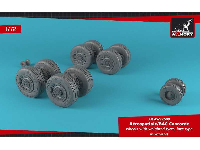 Concorde Wheels W/ Weighted Tires, Late - image 1 Concorde Wheels W/ Weighted Tires, Late - image 1