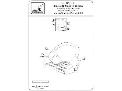 British Wwi 2-point Leather Wide Seatbelt - image 2