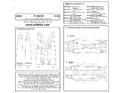 Fast Pack for F-16C/D Block 52+ for Tamiya - image 2