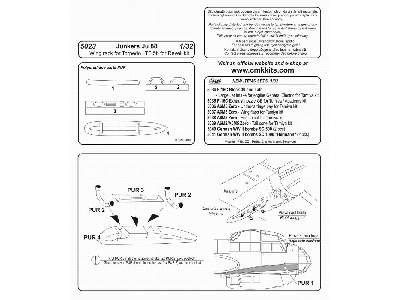 Junkers JU 88A  Wing rack for Torpedo LTF 5b 1/32 for Revell - image 2