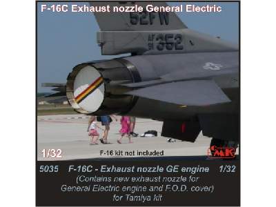 F-16C Exhaust nozzle GE 1/32 for Tamiya / Academy kit - image 1