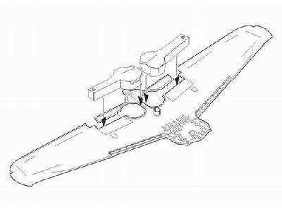 A6M5 Zero  Undercarriage bays set 1/32 for Tamiya kit - image 1