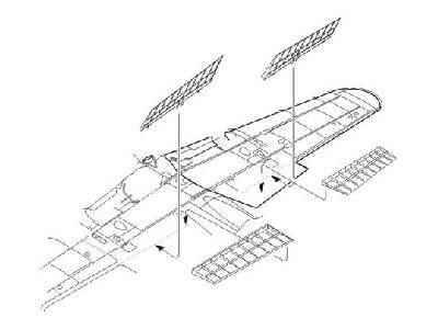A6M5 Zero  Wing flaps set 1/32 for Tamiya kit - image 1