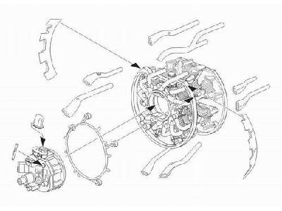 A6M5 Zero  Engine set 1/32 for Tamiya kit - image 1