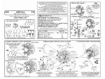 A6M5 Zero  Engine set 1/32 for Tamiya kit - image 2