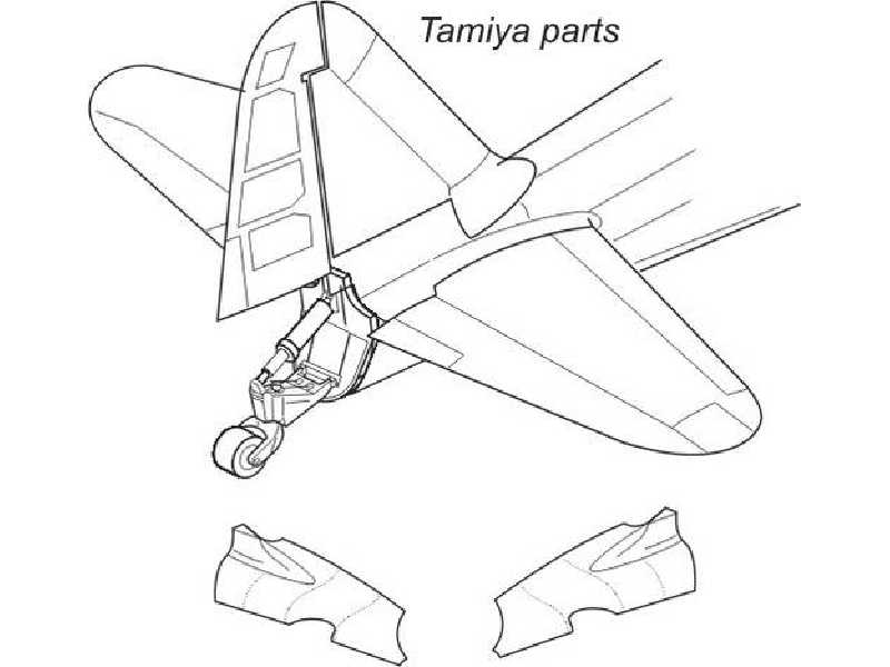 A6M2/A6M5 Zero  Tail cone 1/32 for Tamiya kit - image 1