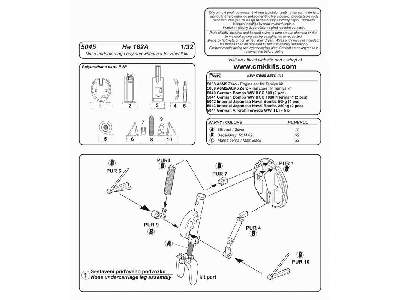 He 162A nose undercarr.&wheels (Revell) - image 2