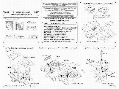 P-40E Warhawk  Undercarriage set 1/32 for Hasegawa - image 2