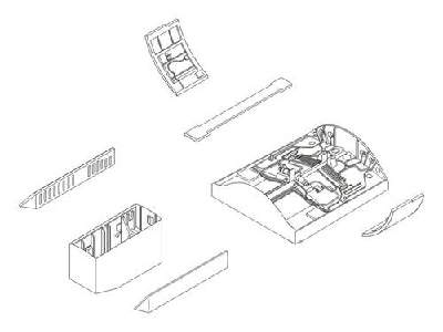 F-104G Starfighter - Undercarriage set for Hasegawa - image 1