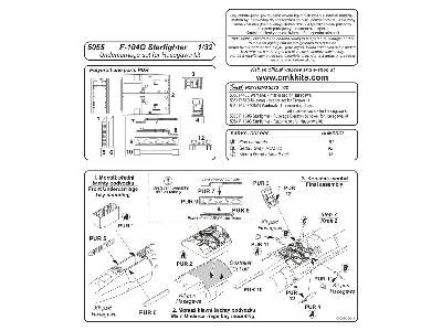 F-104G Starfighter - Undercarriage set for Hasegawa - image 2