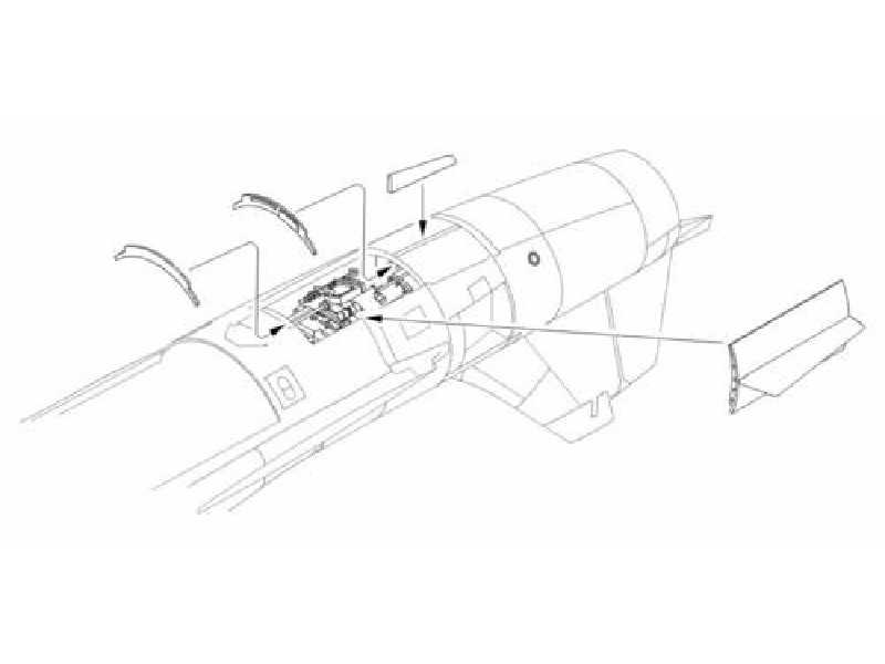 F-104G Starfighter - Engine set for Hasegawa - image 1