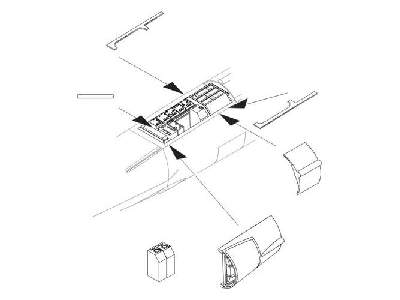 F-104G Starfighter  Electronics boxes (behind cockpit) for Haseg - image 1