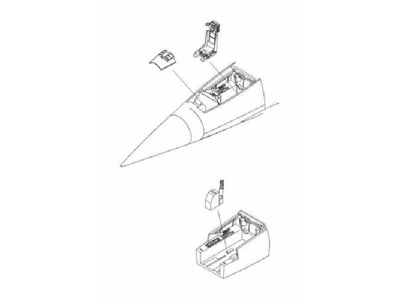 F-104G Starfighter  Interior set 1/32 for Hasegawa - image 1