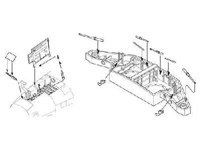 F-86F-40 Sabre  Undercarriage set 1/32 for Hasegawa - image 1