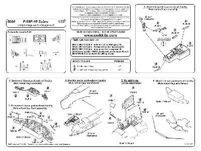 F-86F-40 Sabre  Undercarriage set 1/32 for Hasegawa - image 2