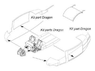 UH-1D  Nose Luggage Compartment 1/35 for Dragon - image 1