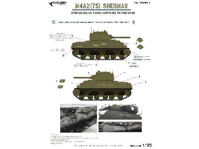 M4a2 (75) Sherman - Stenciling On Tanks Supplied To The Ussr - image 1