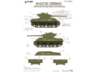 M4a2 (76) Sherman - Stenciling On Tanks Supplied To The Ussr - image 1