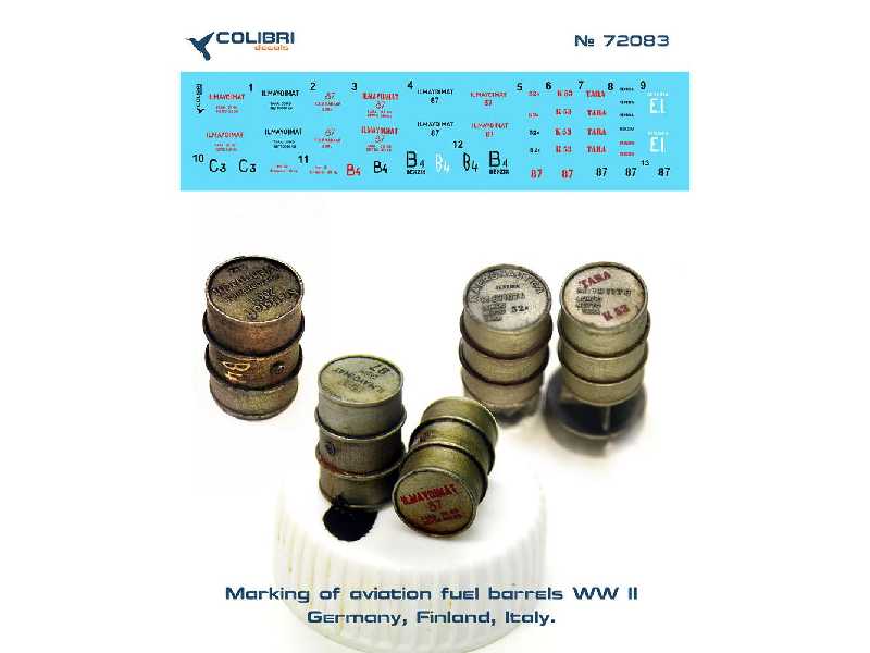 Marking Of Aviation Fuel Barrels Wwii - image 1