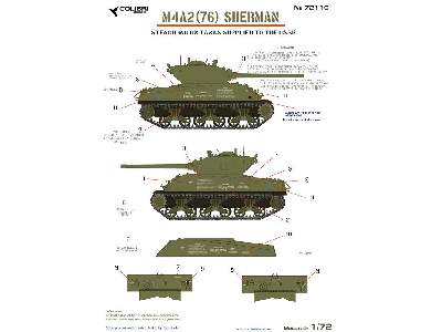 M4a2 (76) Sherman - Stenciling On Tanks Supplied To The Ussr - image 1