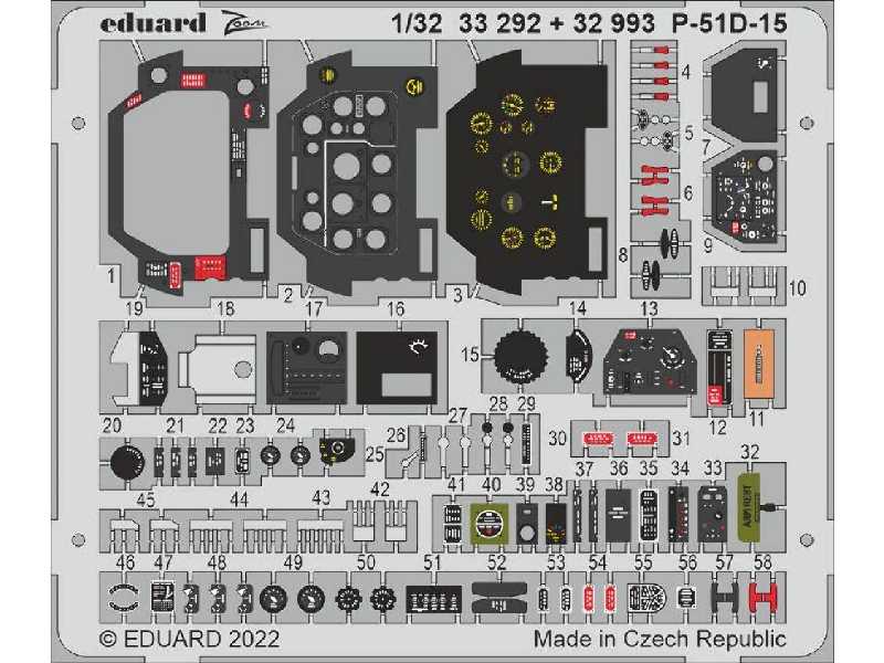 P-51D-15 interior 1/32 - Revell - image 1