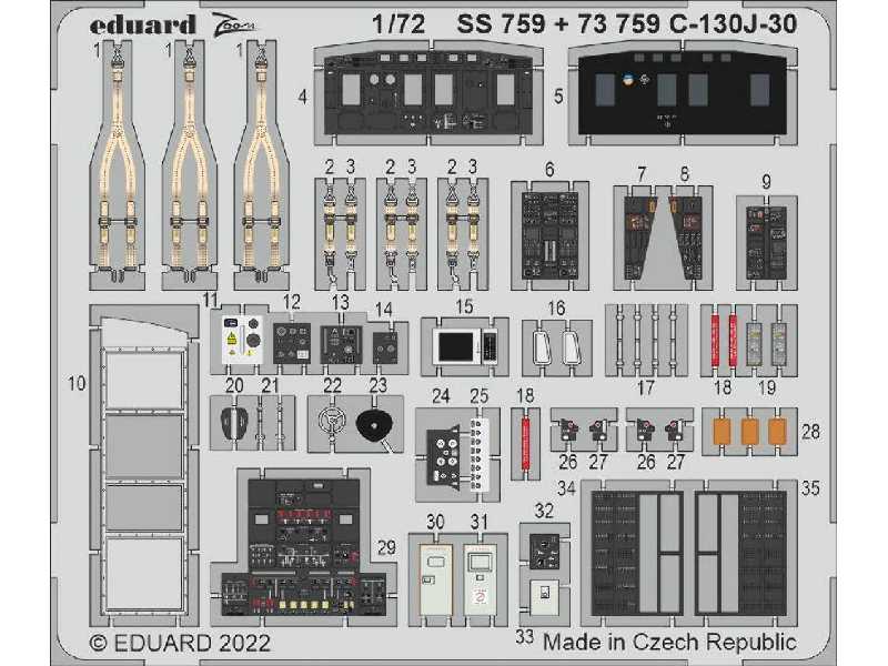 C-130J-30 interior 1/72 - Zvezda - image 1