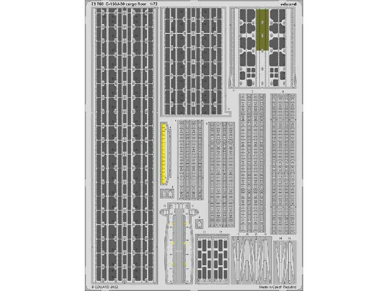 C-130J-30 cargo floor 1/72 - Zvezda - image 1