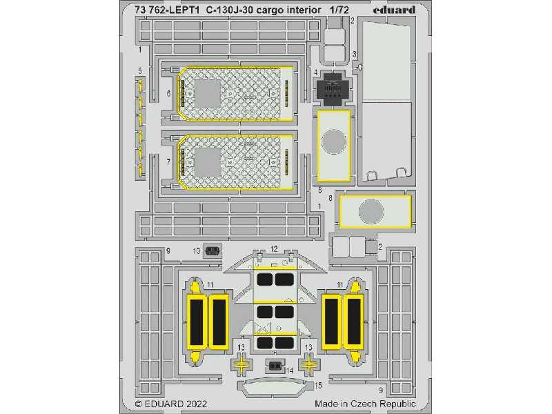 C-130J-30 cargo interior 1/72 - Zvezda - image 1