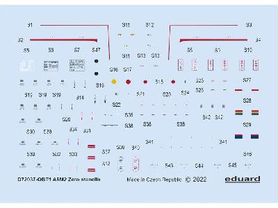 A6M2 stencils 1/72 - image 1