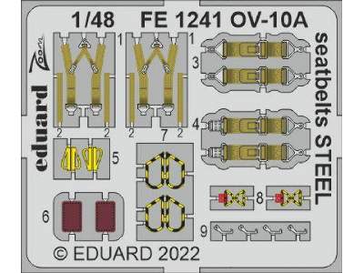 OV-10A seatbelts STEEL 1/48 - Icm - image 1