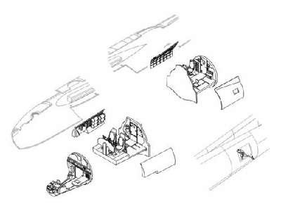 B-17F/G interior set - image 1