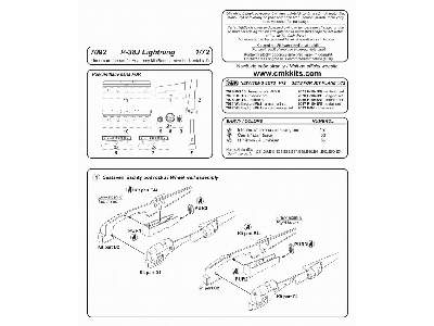 P-38J Lightning undercarriage set - image 2