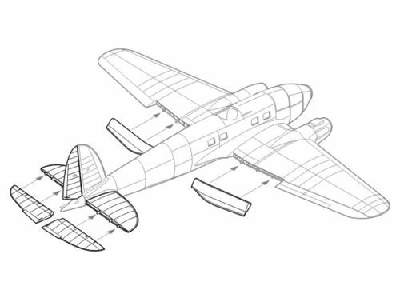 He 111H control surface set - image 1