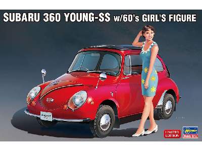 52291 Subaru 360 Young-ss W/60's Girl's Figure - image 1