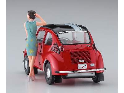 52291 Subaru 360 Young-ss W/60's Girl's Figure - image 3