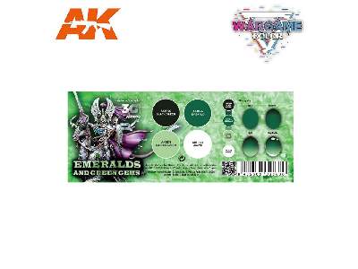 Ak 1078 Emeralds And Green Gems Set - image 2