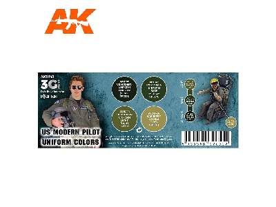 Ak 11761 Us Modern Pilot Uniform Colors Set - image 2