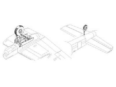 Lancaster Mk.I/III undercarriage set - image 1