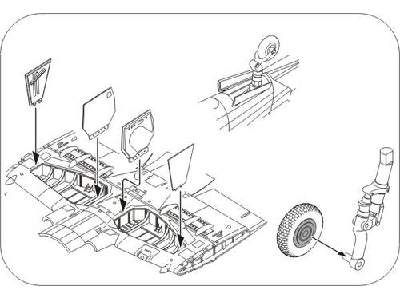 Westland Wyvern S.4  Undercarriage set 1/72 for Trumpeter kit - image 1