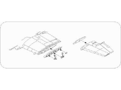 Westland Wyvern S.4  Wing Fold set 1/72 for Trumpeter kit - image 1