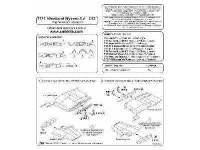 Westland Wyvern S.4  Wing Fold set 1/72 for Trumpeter kit - image 2