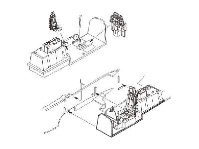 F-51D Korean War Mustang  Interior set  1/72 for Tamiya kit - image 1