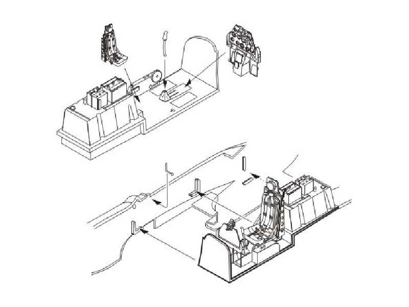 F-51D Korean War Mustang  Interior set  1/72 for Tamiya kit - image 1