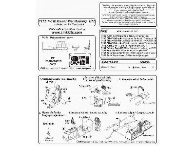 F-51D Korean War Mustang  Interior set  1/72 for Tamiya kit - image 2