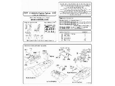 F-16CG/CJ Fightning Falcon Interior set for Academy kit - image 2