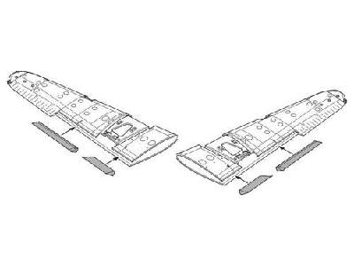 Martin B-26F/G Wing flaps set for Hasegawa - image 1